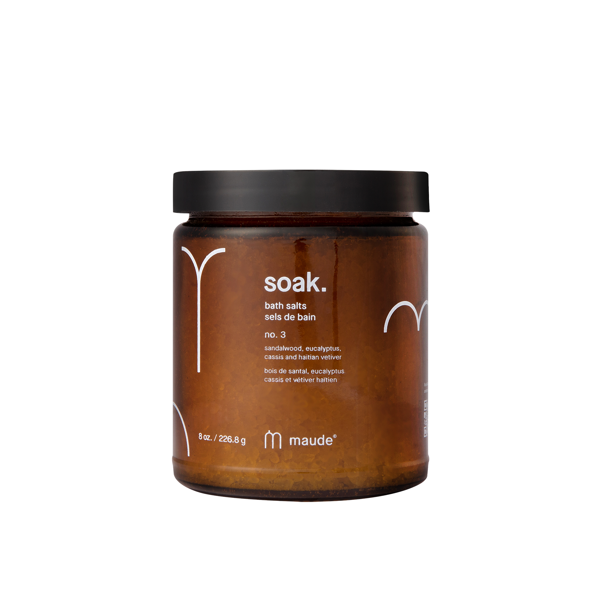 MAUDE Soak no.3 eucalyptus and sandalwood 227 g - Мінеральна сіль для ванни - аромат №3 евкаліпт та сандалове дерево MAUDE Soak no.3 eucalyptus and sandalwood 227 g - Мінеральна сіль для ванни - аромат №3 евкаліпт та сандалове дерево
